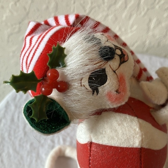Annalee: Vintage 2004 Christmas Peppermint Mouse- 6" - Picture 13 of 16